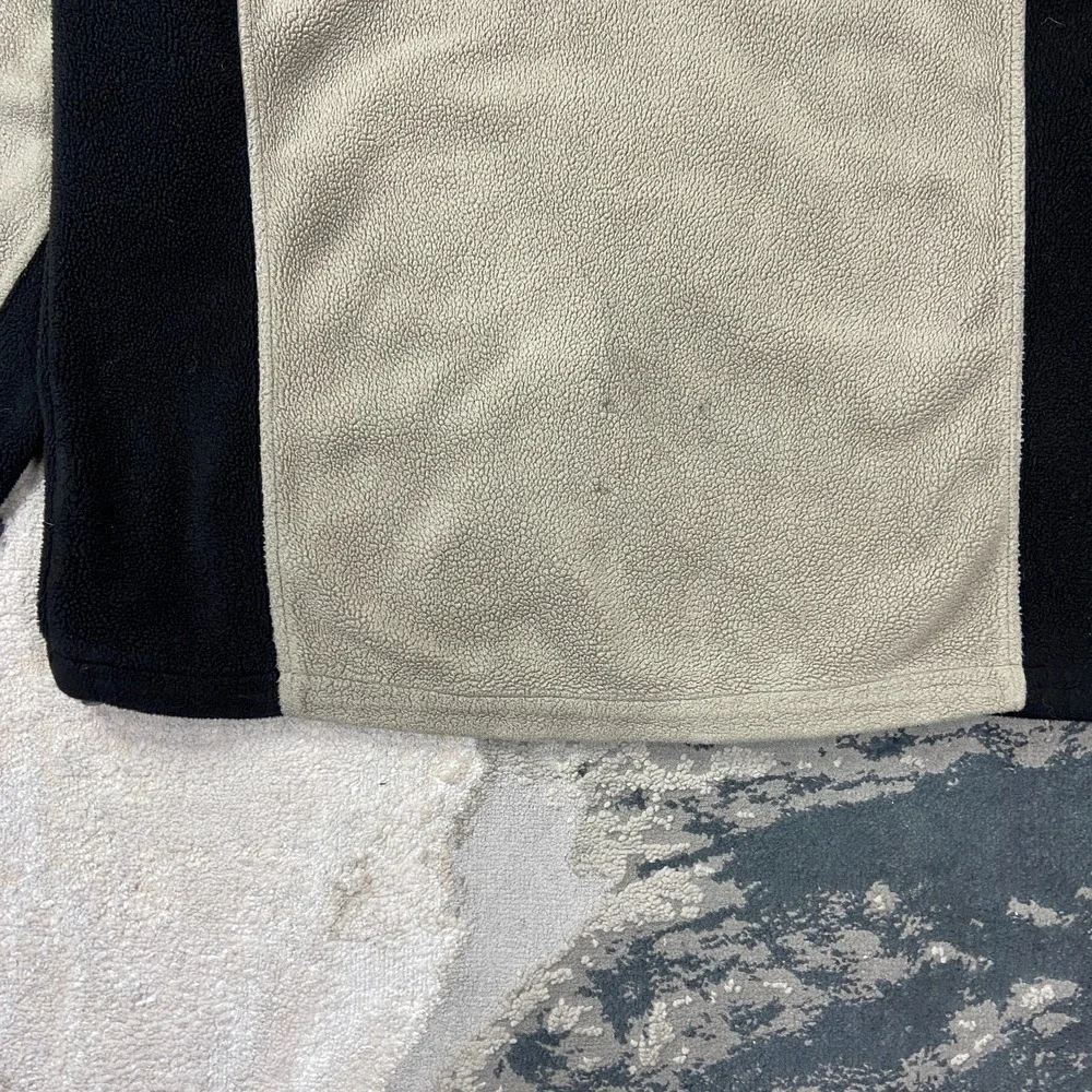 The North Face Denali Fleece Jacket Mens XL Beige Black Hiking‎ Glacier Full Zip